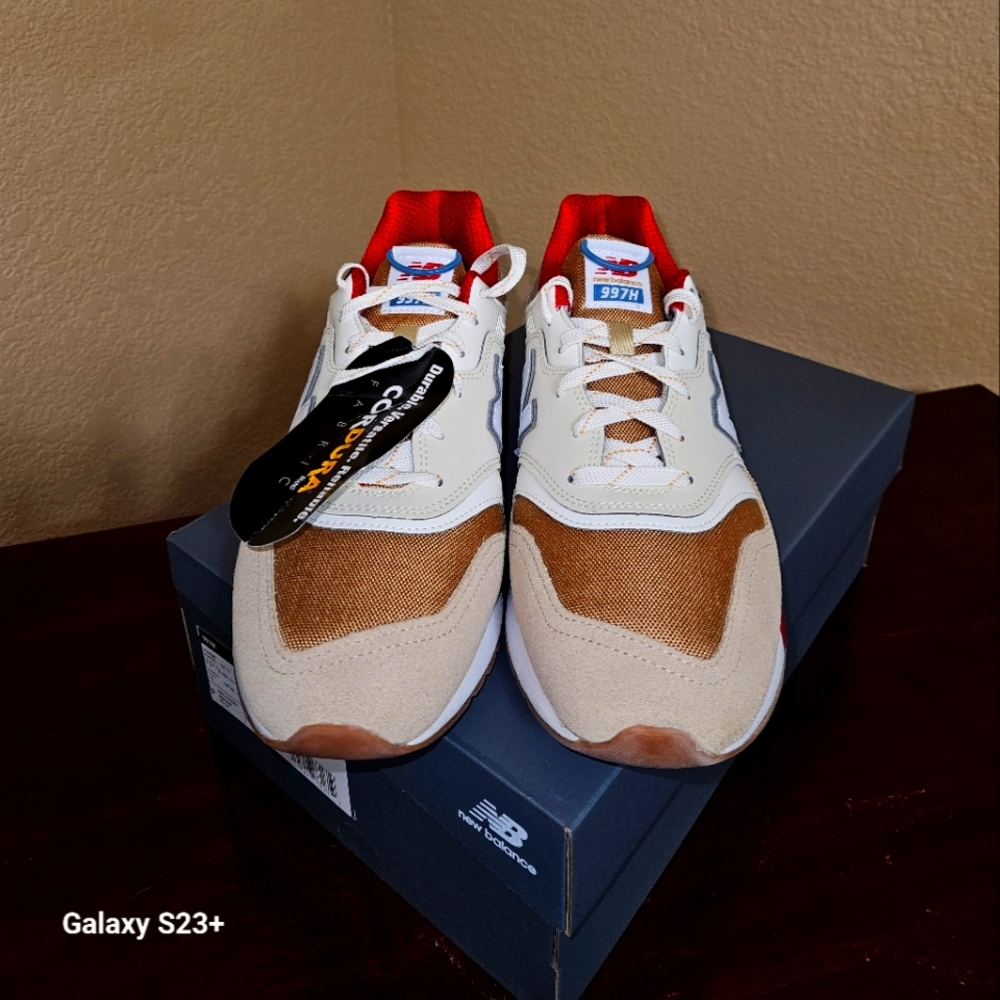 NWT- NEW BALANCE 997H CLASSICS, CORDERA FABRIC BROWN/ BIEGE, SZ. 11.5M - Picture 3 of 7